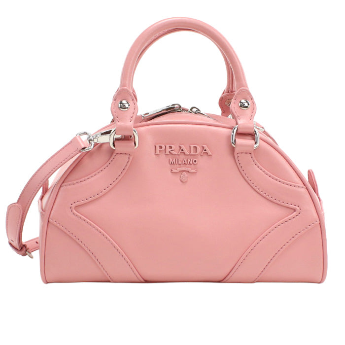 PRADA 2-way bowling bag 1BB071 Boston bag leather Women