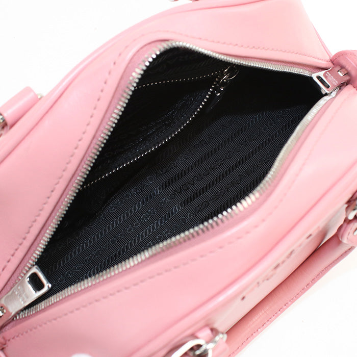 PRADA 2-way bowling bag 1BB071 Boston bag leather Women