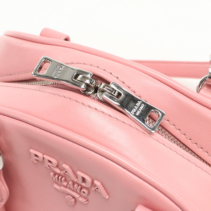 PRADA 2-way bowling bag 1BB071 Boston bag leather Women