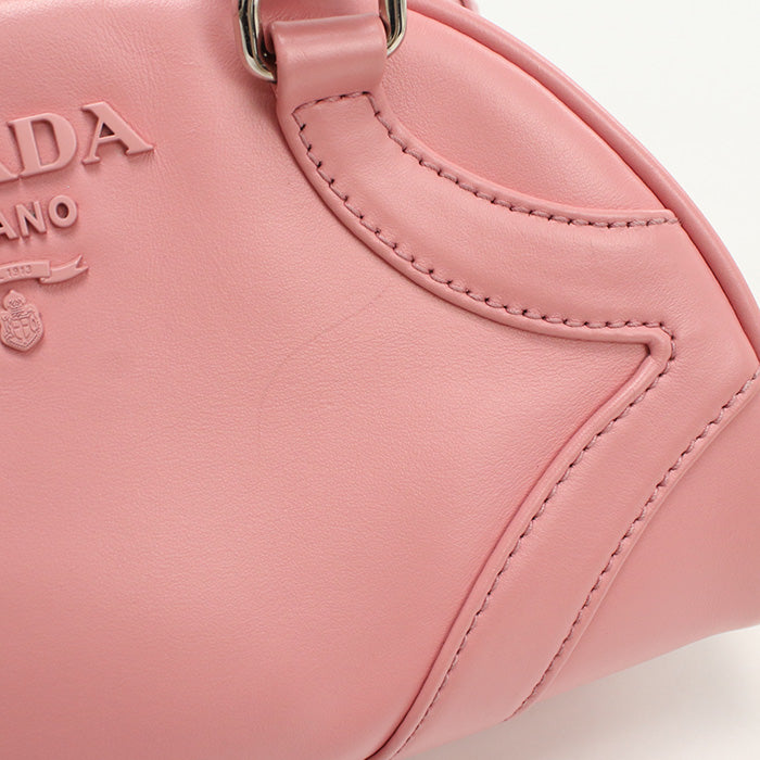 PRADA 2-way bowling bag 1BB071 Boston bag leather Women
