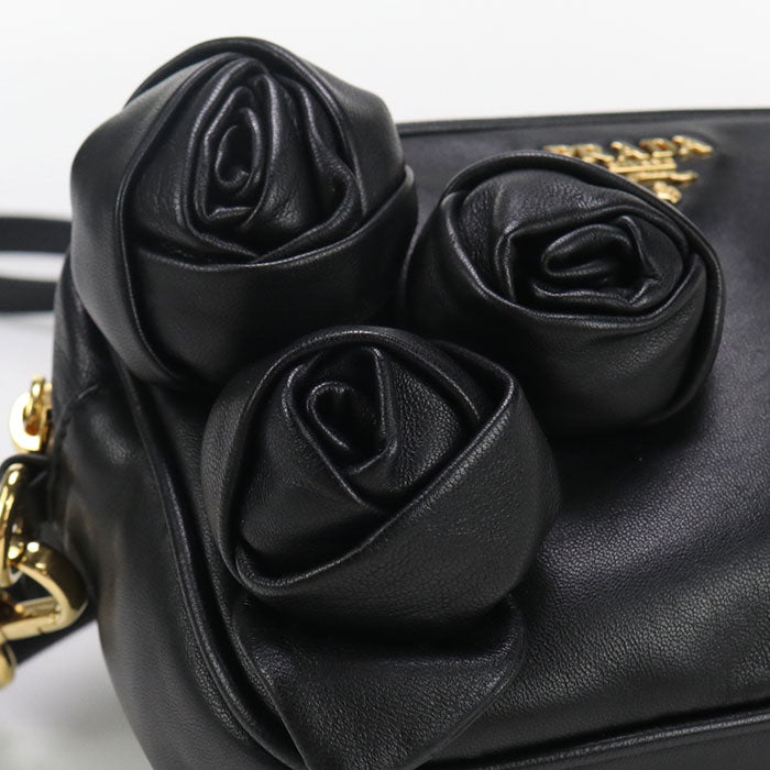 PRADA BP0166 UHG F0002 Diagonal shoulder bag leather Women