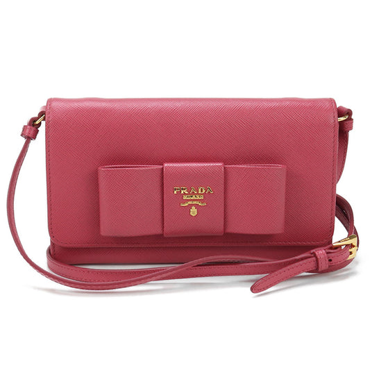 PRADA Shoulder wallet 1M1437 Chain wallet/Safiano leather Women