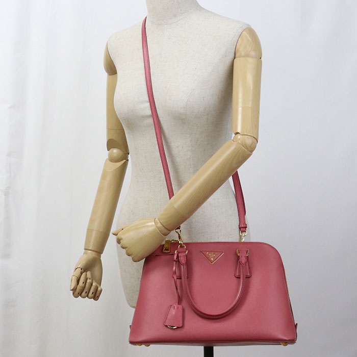 PRADA 2WAY Safiano leather BL0837 NZV F060M Handbag leather Women