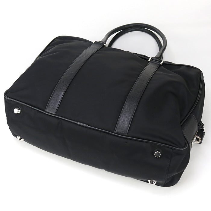 PRADA Business bag VA0702 Briefcase Nylon/Safiano leather mens