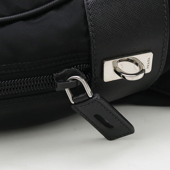 PRADA Business bag VA0702 Briefcase Nylon/Safiano leather mens