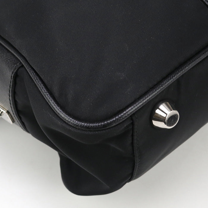 PRADA Business bag VA0702 Briefcase Nylon/Safiano leather mens