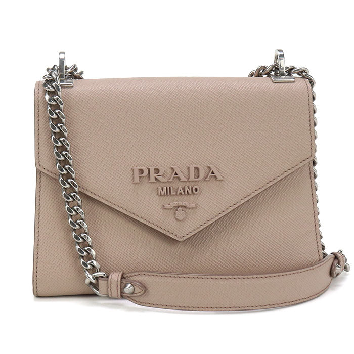 PRADA Chain Safiano leather 1BD127 2ERX F0ORK Shoulder Bag leather Women