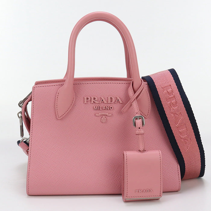 PRADA 2WAY Handbag leather Women