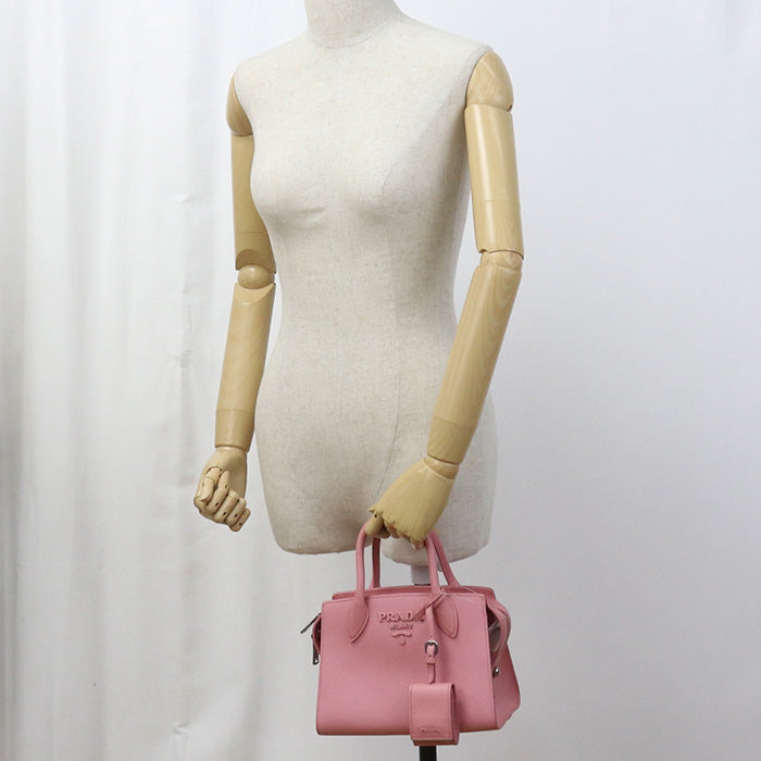 PRADA 2WAY Handbag leather Women