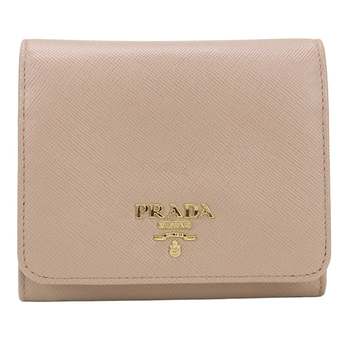 PRADA PR94389 Three fold wallet/Saffiano leather wallet Women