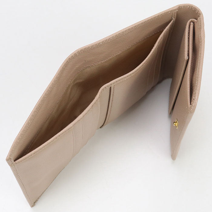 PRADA PR94389 Three fold wallet/Saffiano leather wallet Women