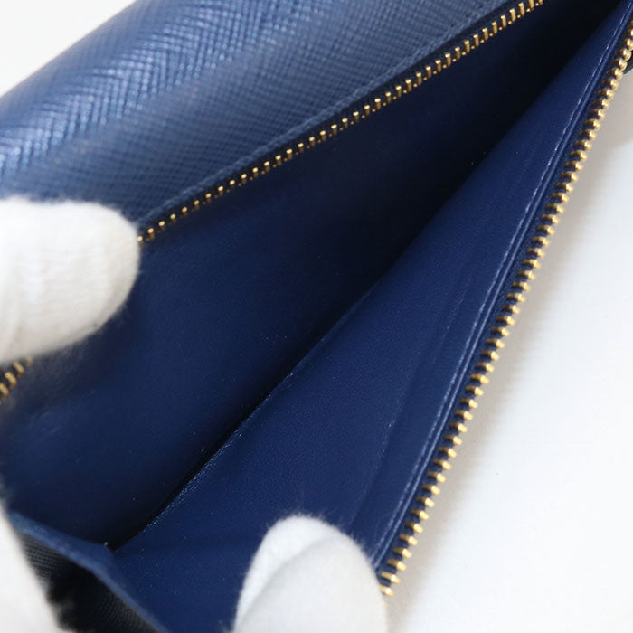 PRADA PR94540 Long wallet with double fold coin purse/Saffiano leather wallet Women