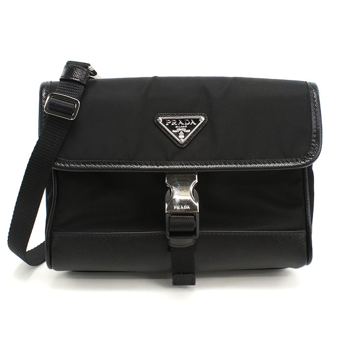 PRADA 2ZH108 Diagonal shoulder bag Nylon/Safiano leather mens