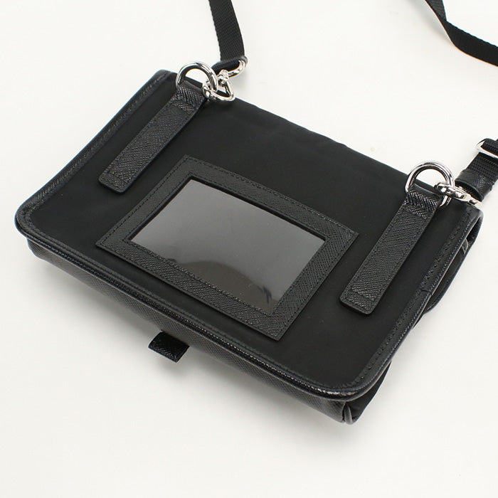 PRADA 2ZH108 Diagonal shoulder bag Nylon/Safiano leather mens