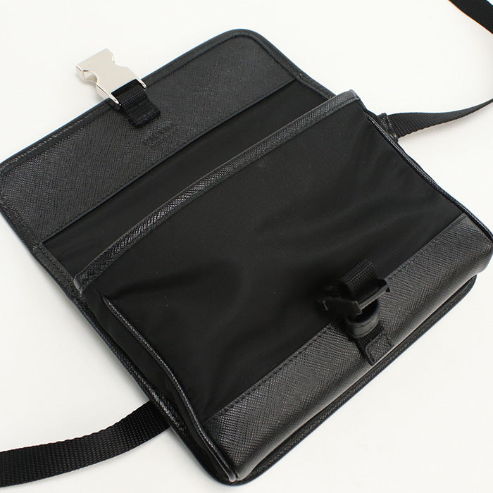 PRADA 2ZH108 Diagonal shoulder bag Nylon/Safiano leather mens