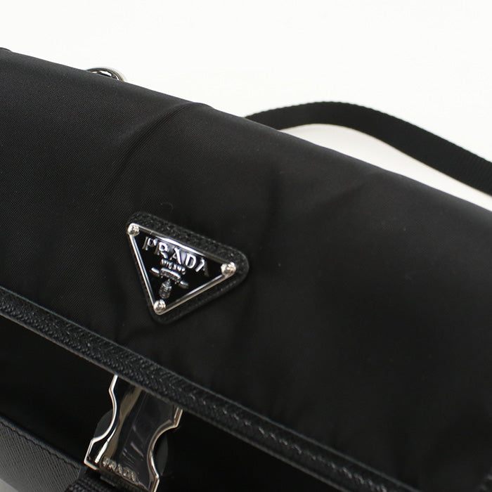 PRADA 2ZH108 Diagonal shoulder bag Nylon/Safiano leather mens