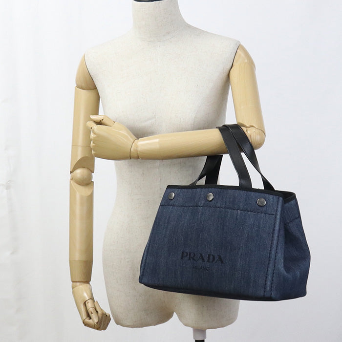 PRADA 2WAY 1BG311 2BBV FOKF5 Tote Bag denim Women