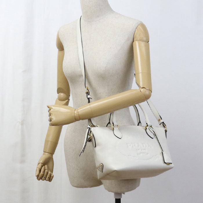 PRADA 2WAY 1BA111 2EBJ F0009 Handbag leather Women