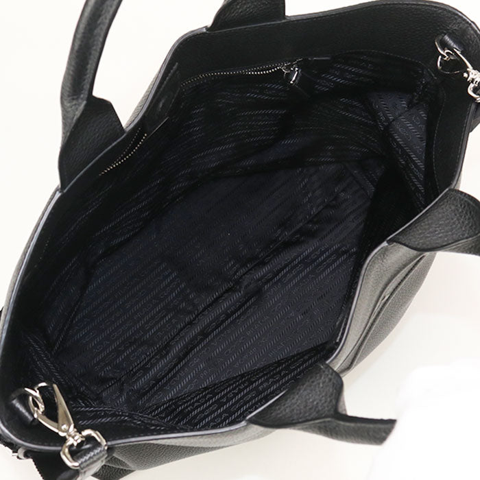 PRADA 2WAY Tote Bag leather unisex