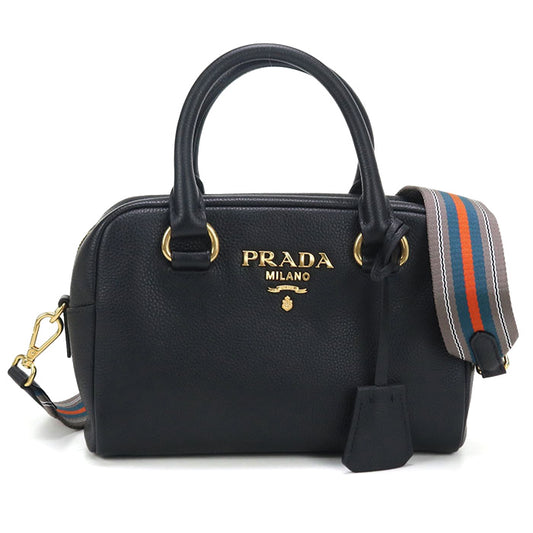 PRADA 2WAY Vittello leather 1BB108 2E8K F0002 Handbag leather Women