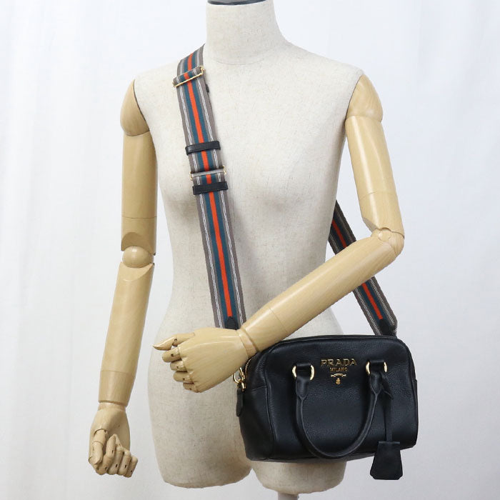 PRADA 2WAY Vittello leather 1BB108 2E8K F0002 Handbag leather Women