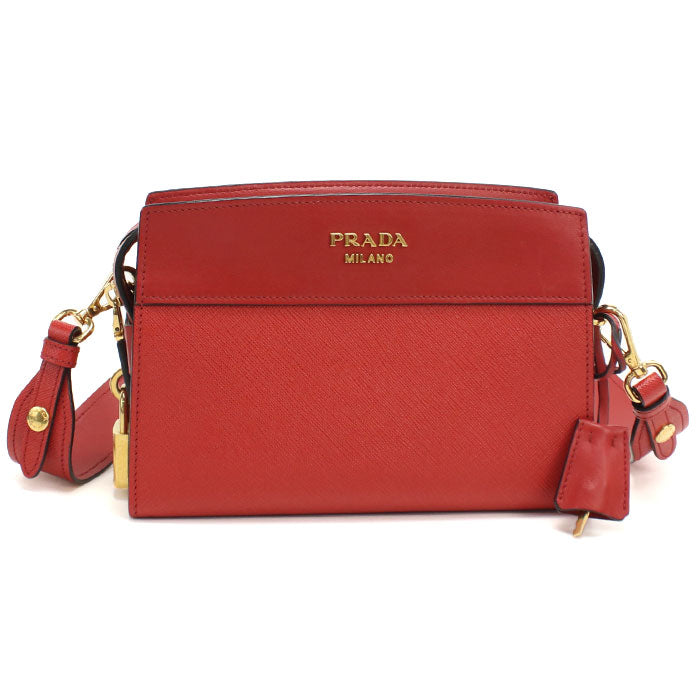 PRADA Safiano leather 1BH043 Diagonal shoulder bag leather Women