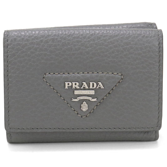 PRADA Mini Wallet Vittero Dino Leather 1MH043 Three fold wallet leather Women