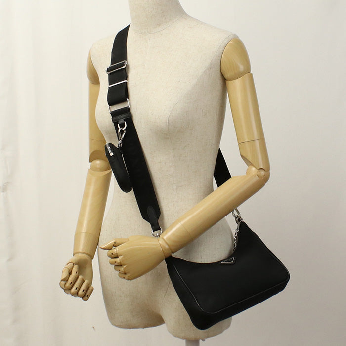 PRADA 2WAY 1BH204 Shoulder Bag/Recycled nylon Women