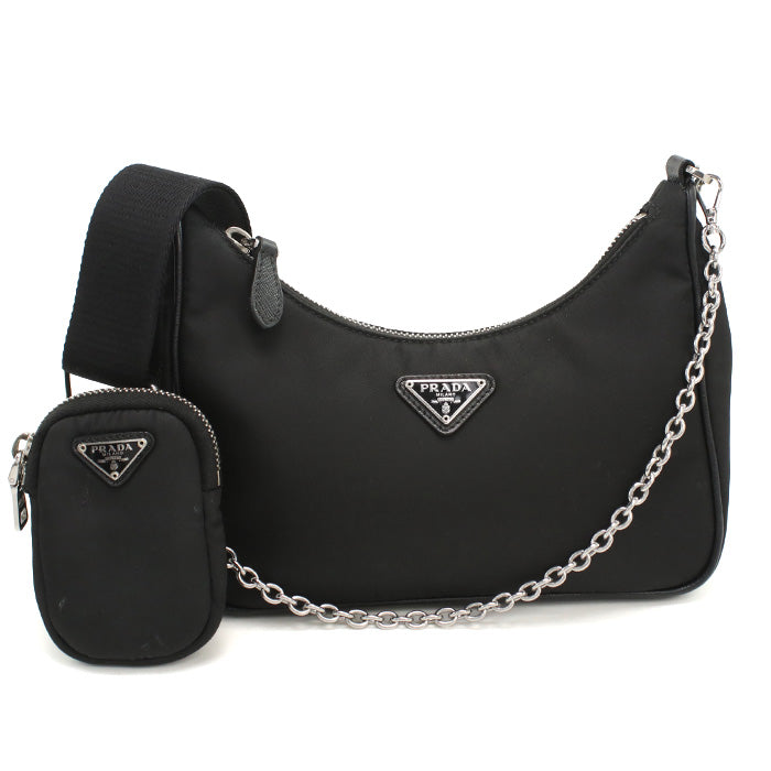 PRADA 2WAY 1BH204 Shoulder Bag/Recycled nylon Women