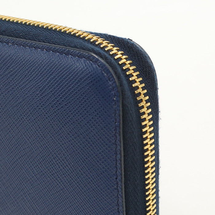 PRADA zip around long wallet PurseZip Around leather mens