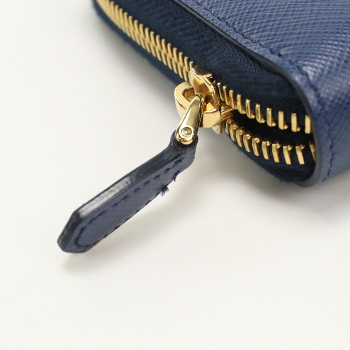 PRADA zip around long wallet PurseZip Around leather mens