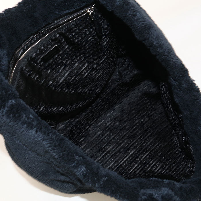 PRADA terry 1BG130 Tote Bag pile Women