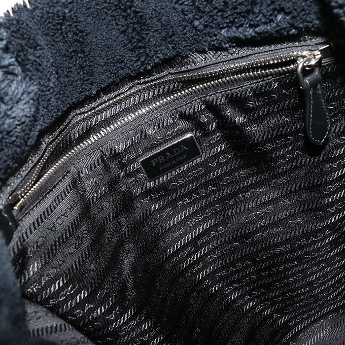 PRADA terry 1BG130 Tote Bag pile Women