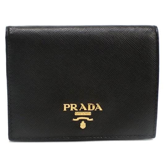 PRADA Saffiano leather wallet 1MV204 QWA F0002 Folded wallet leather Women