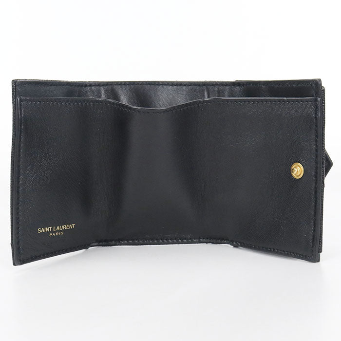 SAINT LAURENT Tiny wallet Monogram 602791 Tri-fold wallet Calfskin Women