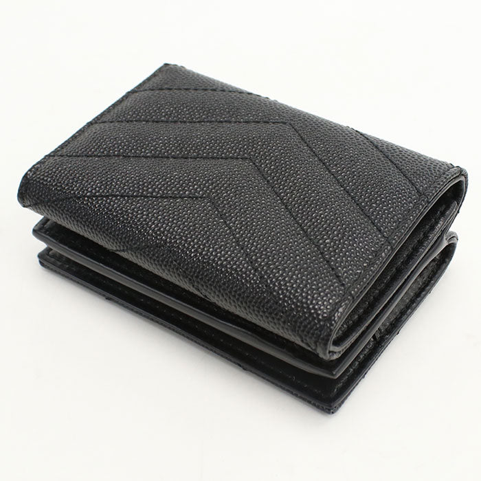 SAINT LAURENT Origami Tiny Wallet Monogram 668274 Tri-fold wallet Calfskin Women