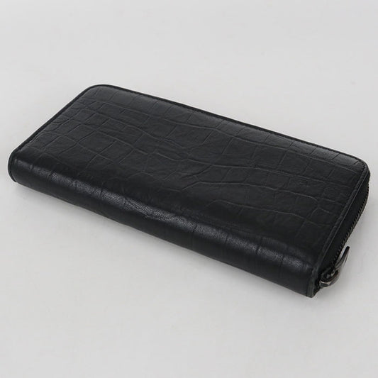 SAINT LAURENT Full zip wallet 617415 PurseZip Around / Embossed Calfskin Women