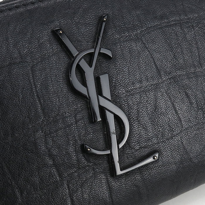 SAINT LAURENT Full zip wallet 617415 PurseZip Around / Embossed Calfskin Women