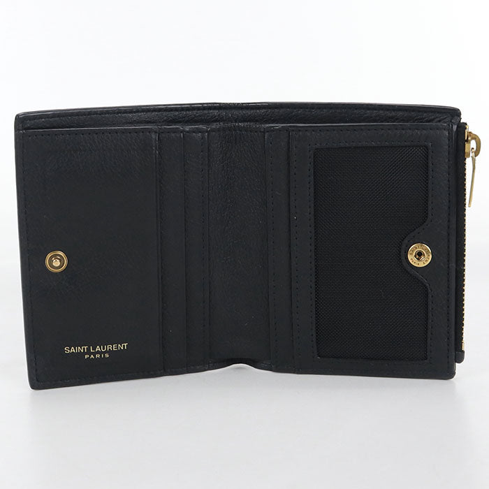 SAINT LAURENT 635265 Bifold Wallet Calfskin Women