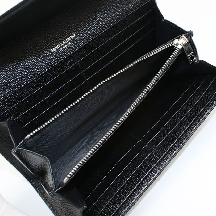 SAINT LAURENT Large flap wallet 372264 Purse folio Calfskin Women