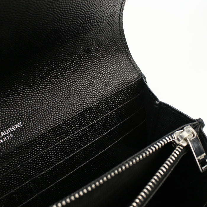 SAINT LAURENT Large flap wallet 372264 Purse folio Calfskin Women