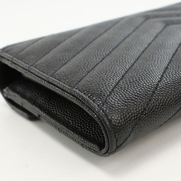 SAINT LAURENT Large flap wallet 372264 Purse folio Calfskin Women