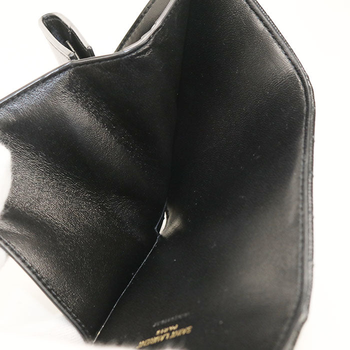 SAINT LAURENT multifold wallet Monogram 692061 Tri-fold wallet leather Women's