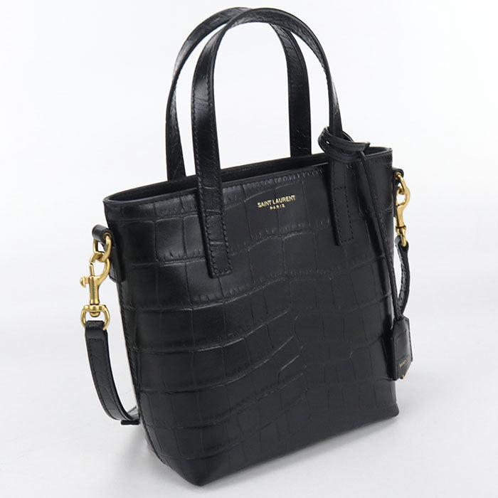 SAINT LAURENT Shopping 2WAY Mini Toy 712367 Handbag Calfskin Women's