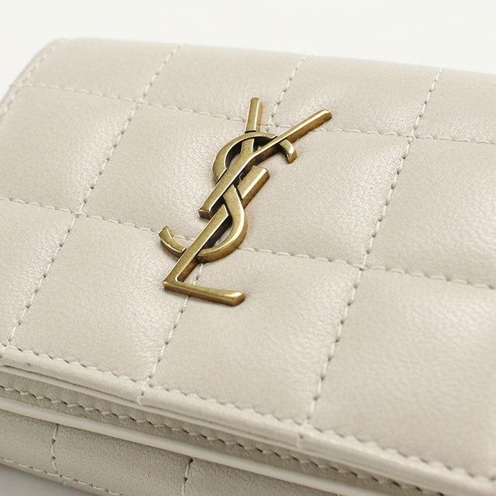 SAINT LAURENT Cassandra Strasse 787557 Three fold wallet/lambskin Women's