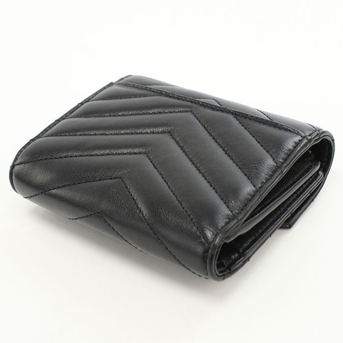 SAINT LAURENT Compact Trifold Wallet Cassandra 403943 Tri-fold wallet lambskin Women's