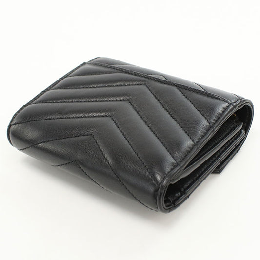 SAINT LAURENT Compact Trifold Wallet Cassandra 403943 Tri-fold wallet lambskin Women's