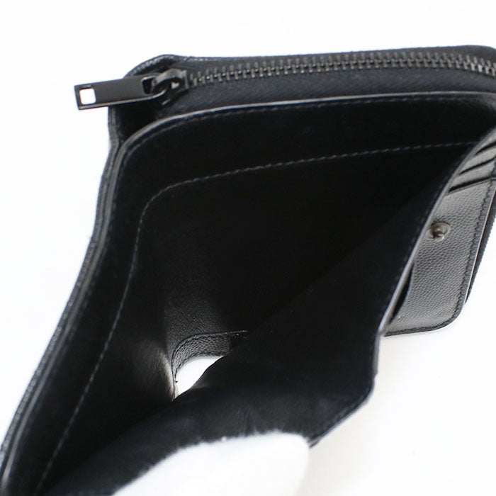 SAINT LAURENT Zip around wallet Monogram Compact 668288 Folded wallet Calfskin Women's