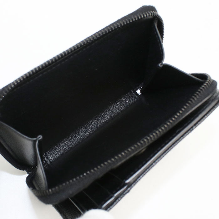 SAINT LAURENT Zip around wallet Monogram Compact 668288 Folded wallet Calfskin Women's