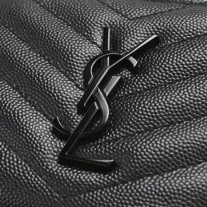 SAINT LAURENT Zip around wallet Monogram Compact 668288 Folded wallet Calfskin Women's